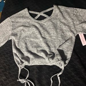 sweater / short waist length style crave fame